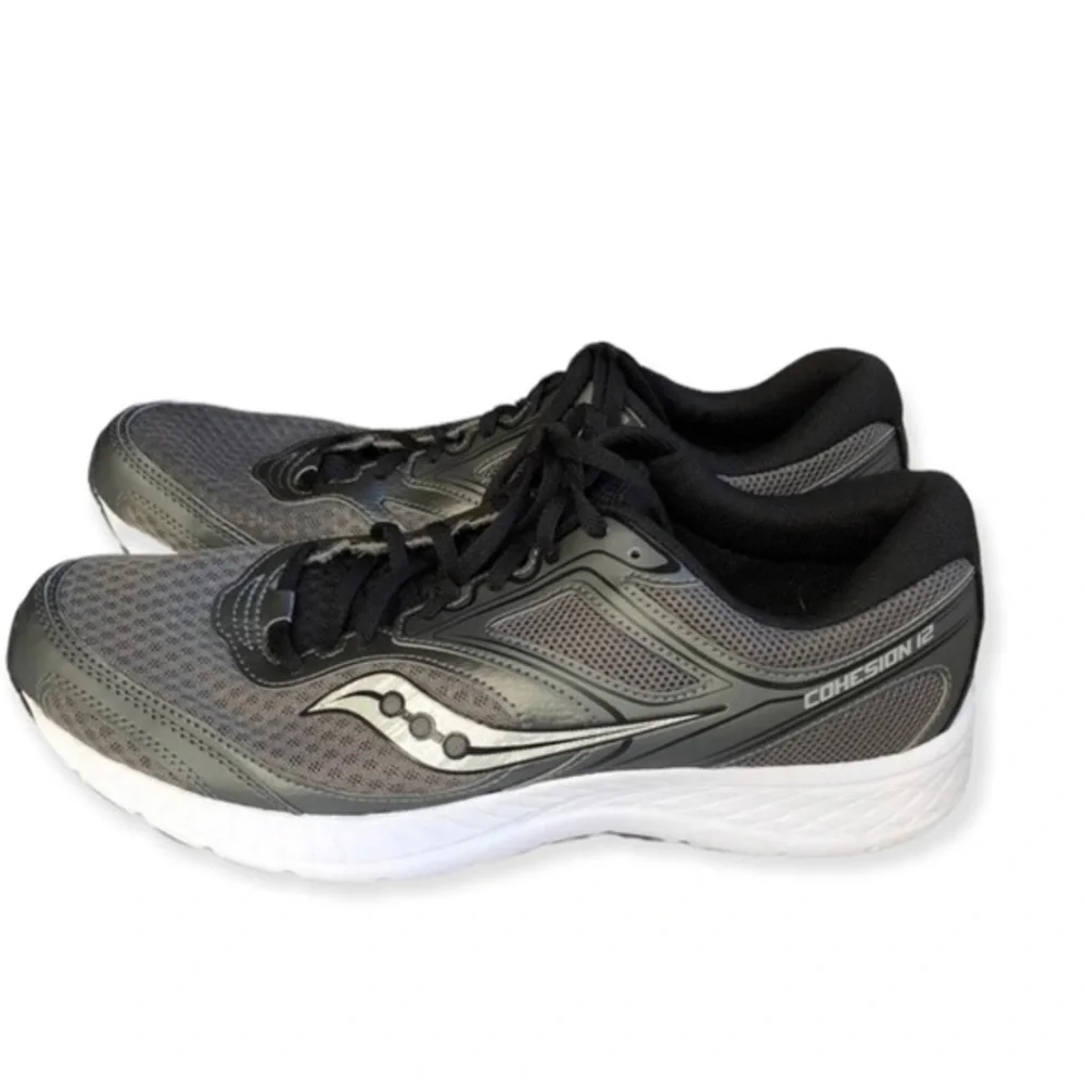 Saucony Cohesion 12 ‎ Shoes Mens Size 12 Gray Lace Up Sneaker’s